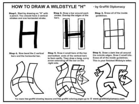 463x346 free graffiti drawing lessons - Wildstyle Graffiti Drawing