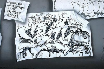 400x266 graffiti drawing sketch wildstyle graffiti letters design on paper - Wildstyle Graffiti Drawing
