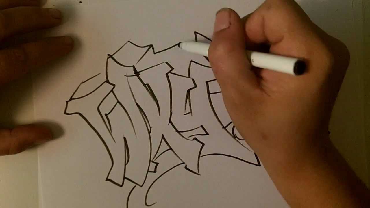 1280x720 how to draw a basic wildstyle graffiti aka mildstyle - Wildstyle Graffiti Drawing