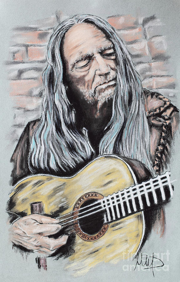 575x900 Willie Nelson Drawing - Willie Nelson Drawing