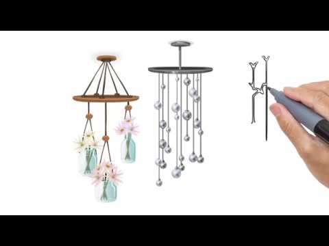 480x360 how to draw wind chimes - Wind Chime Drawing