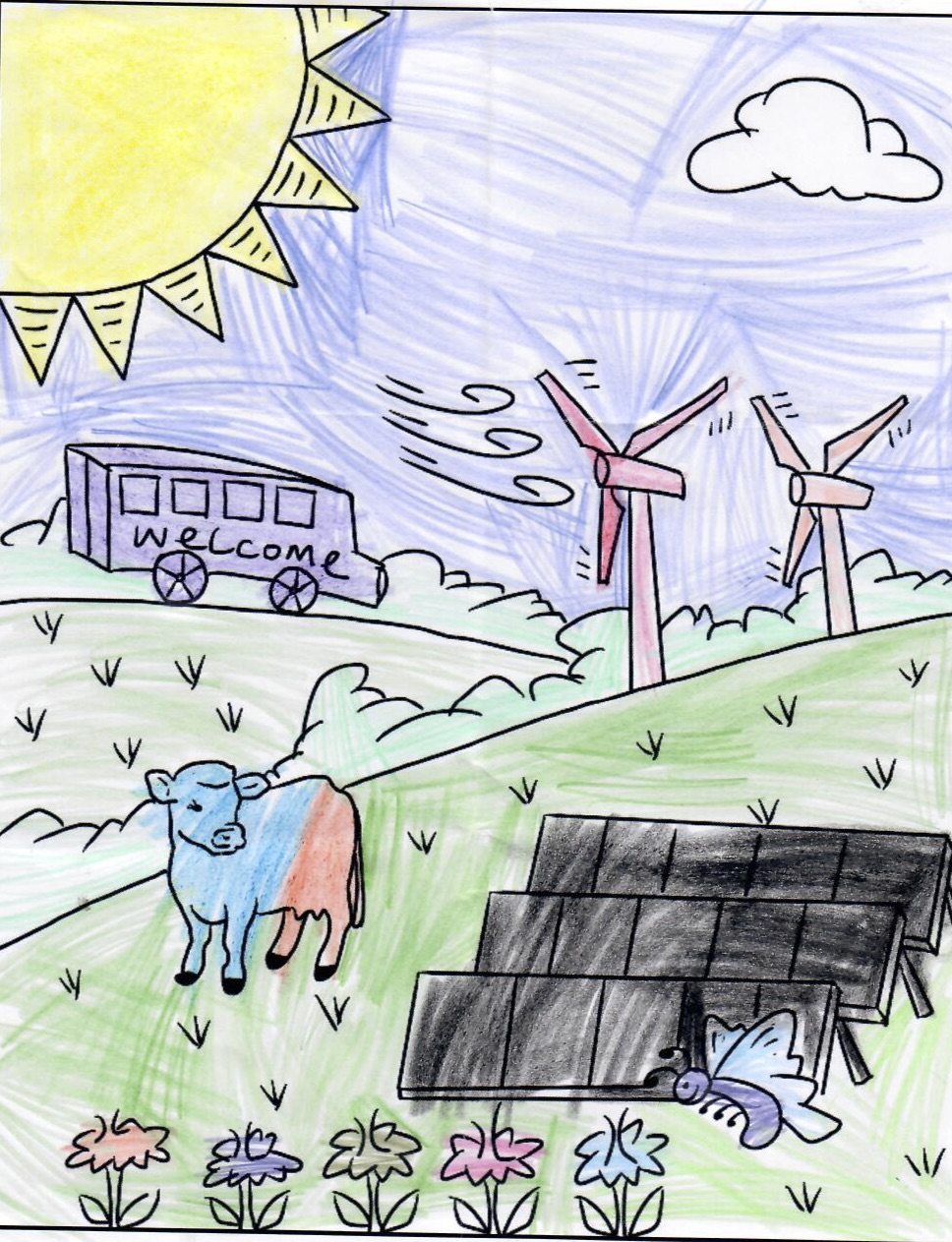 Wind Energy Drawing at PaintingValley.com | Explore collection of Wind