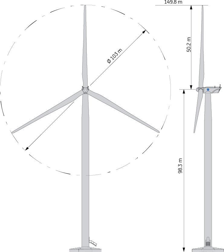 741x834 wind turbine ge renewable energy - Wind Energy Drawing