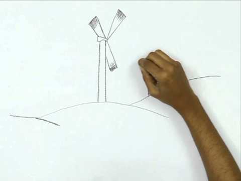 480x360 How To Draw A Wind Power - Wind Power Drawing