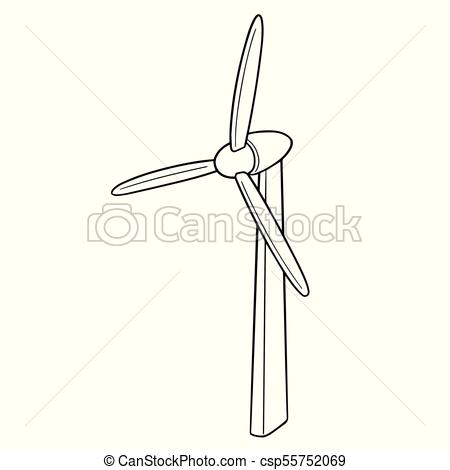 450x470 wind turbine drawing - Wind Turbine Drawing