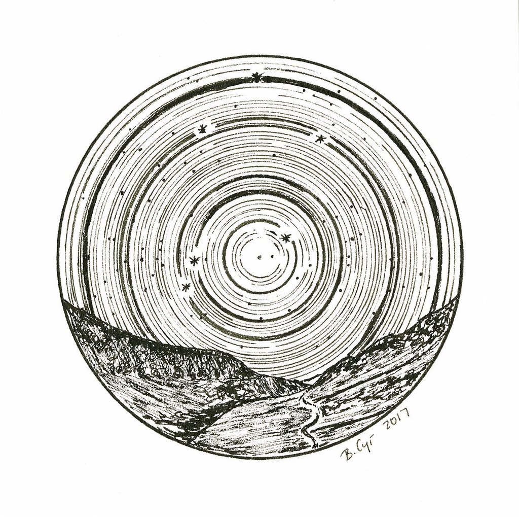 1024x1019 Libra - Winding Path Drawing