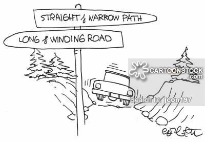 400x277 Long And Winding Road Cartoons And Comics - Winding Path Drawing