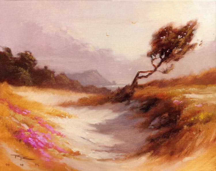 750x592 Free Landscape Painting Lesson - Winding Path Drawing