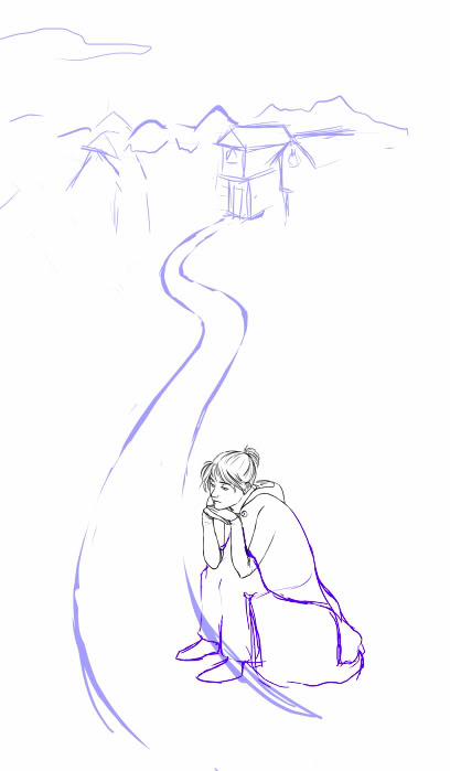 408x699 the long and winding road penny arcade - Winding Road Drawing