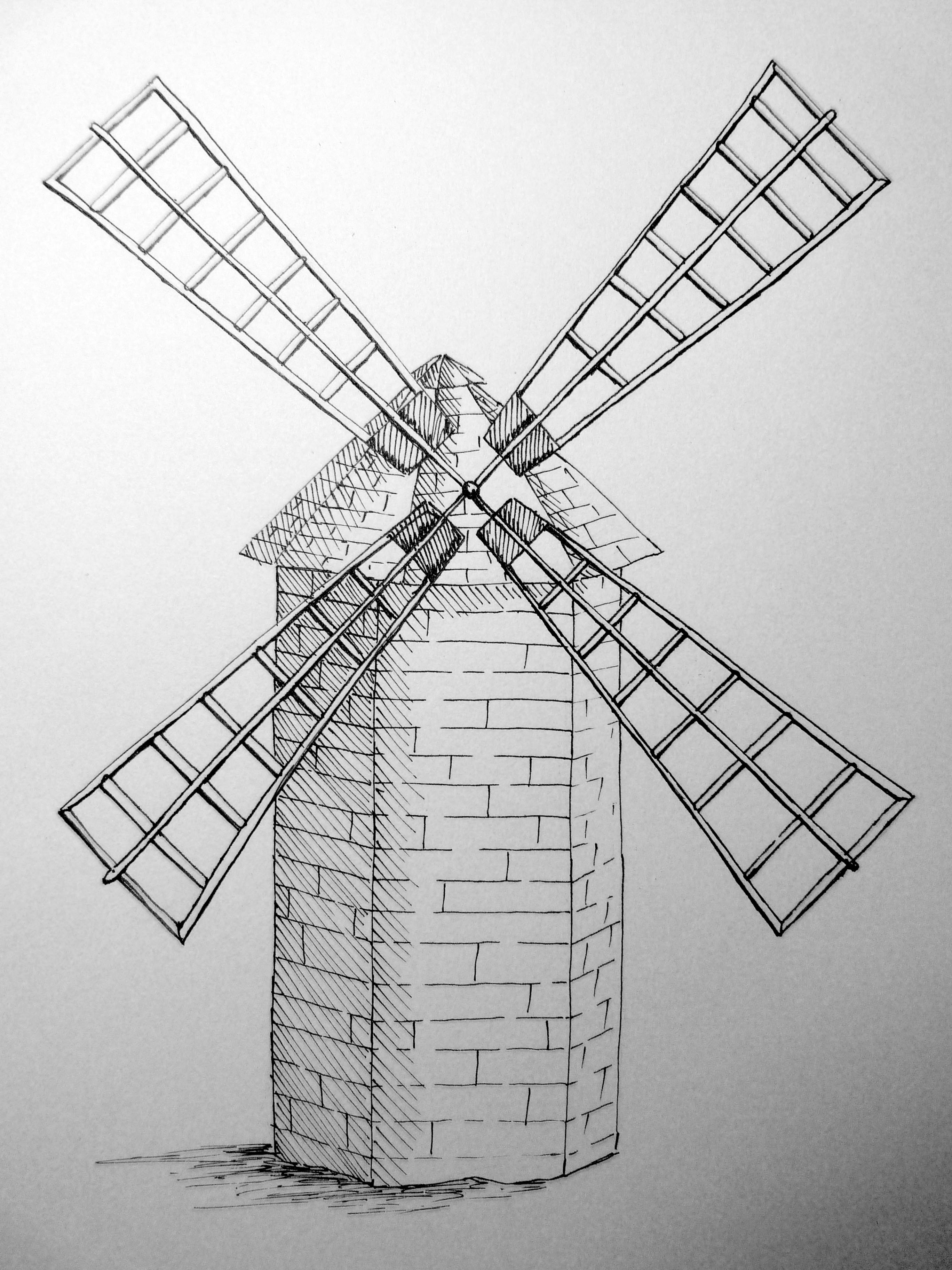 Windmill Drawing at Explore collection of Windmill