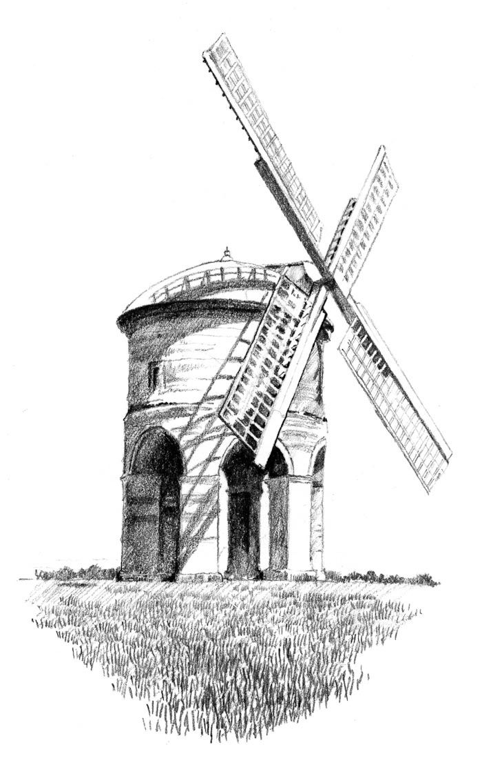 700x1122 windmill sketches - Windmill Drawing