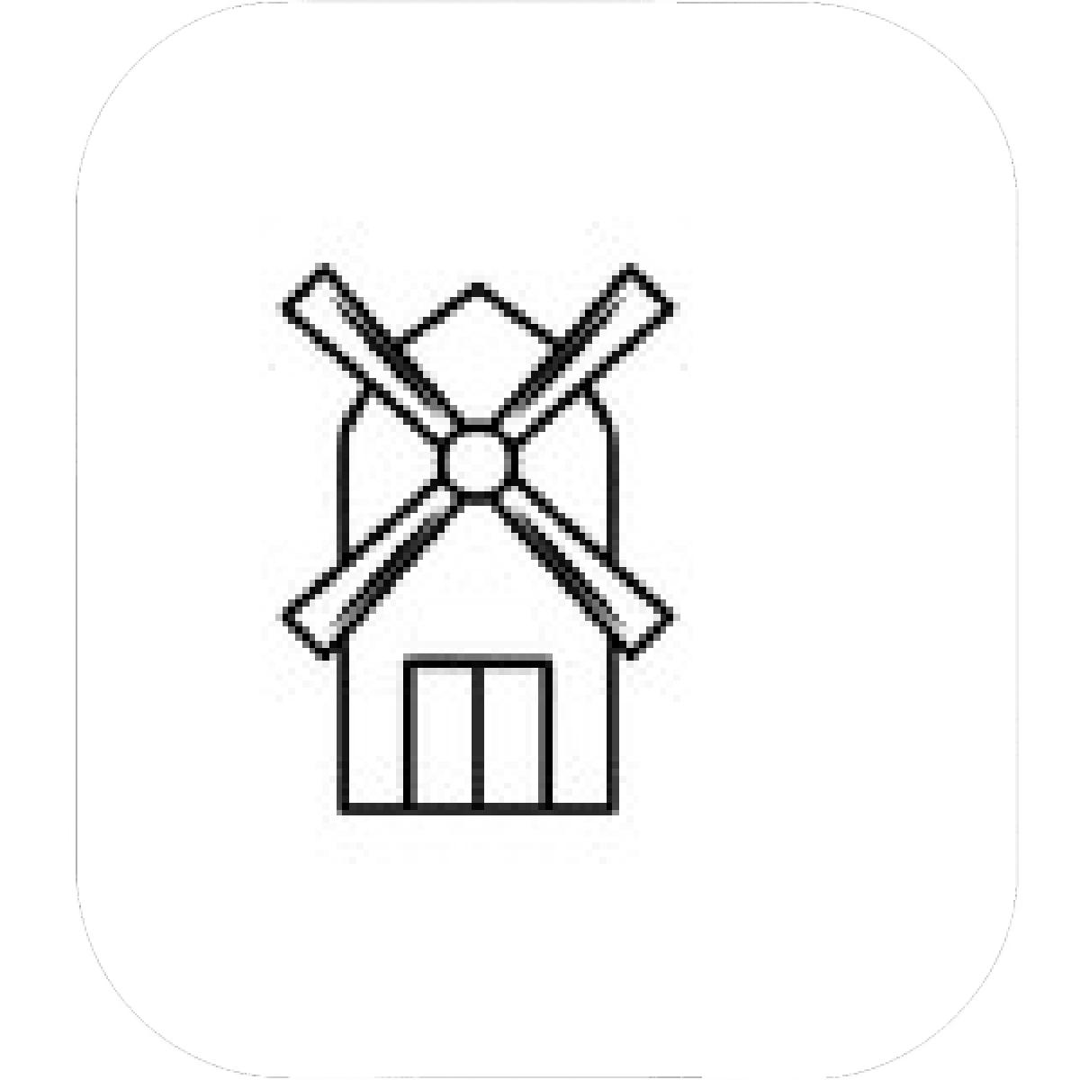 1200x1200 Designs Mein Mousepad Design Mousepad Selbst Designen - Windmill Line Drawing