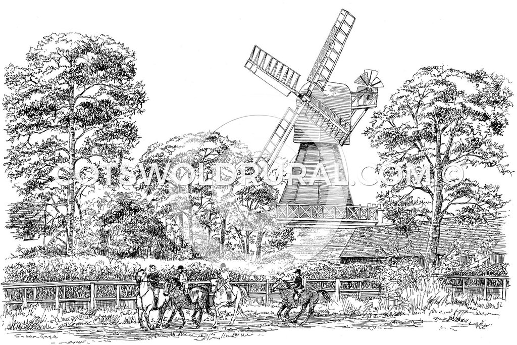 1024x683 drawn windmill windmill line - Windmill Line Drawing