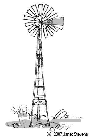 292x444 If I Could Have A Personal Logo - Windmill Line Drawing