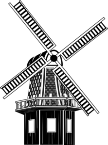 222x299 vector windmill printable transparent png clipart free download - Windmill Line Drawing