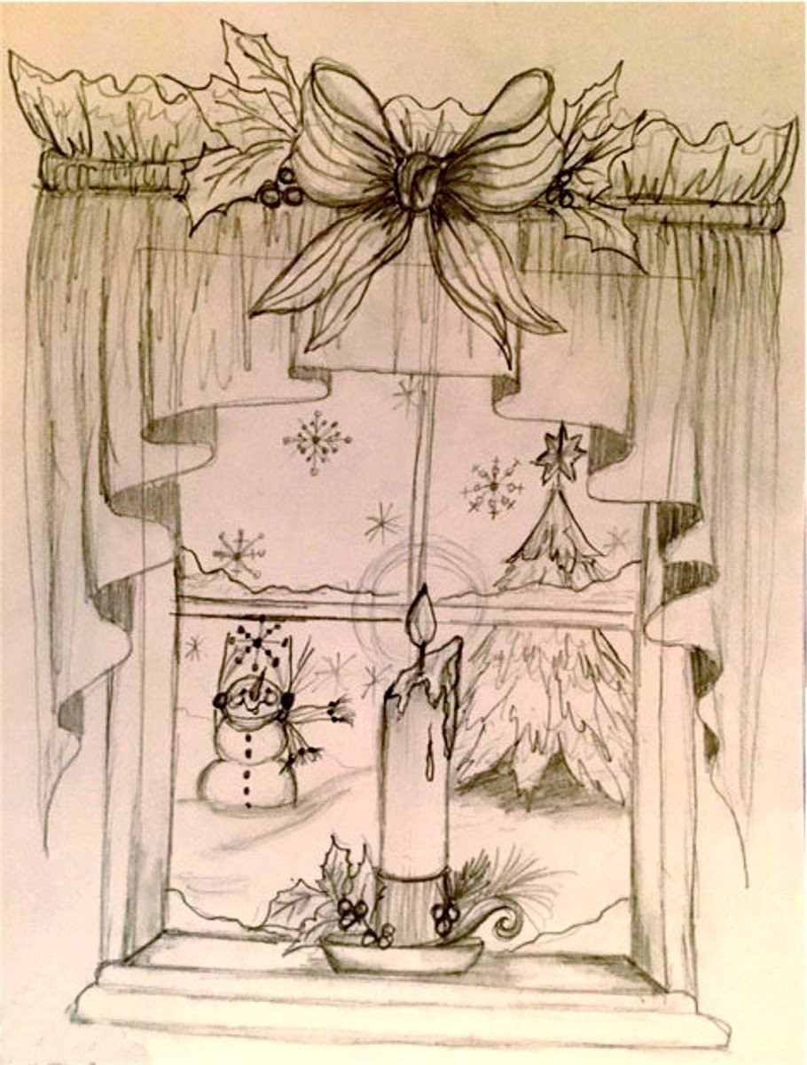 910x1200 Drawing Series - Window Drawing