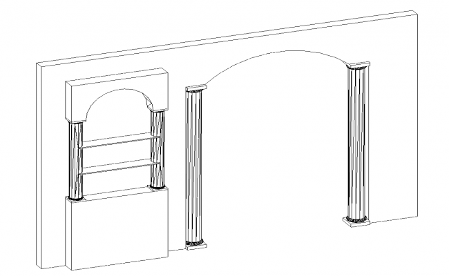 650x400 House Door And Window Frame Elevation Cad Drawing Details Dwg - Window Frame Drawing