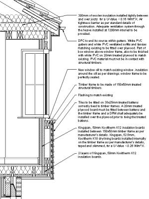 300x400 Filebox Window Section Drawing - Window Line Drawing