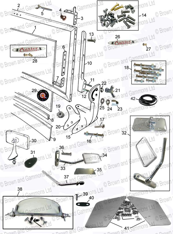 599x812 Windscreen And Fittings - Windscreen Drawing