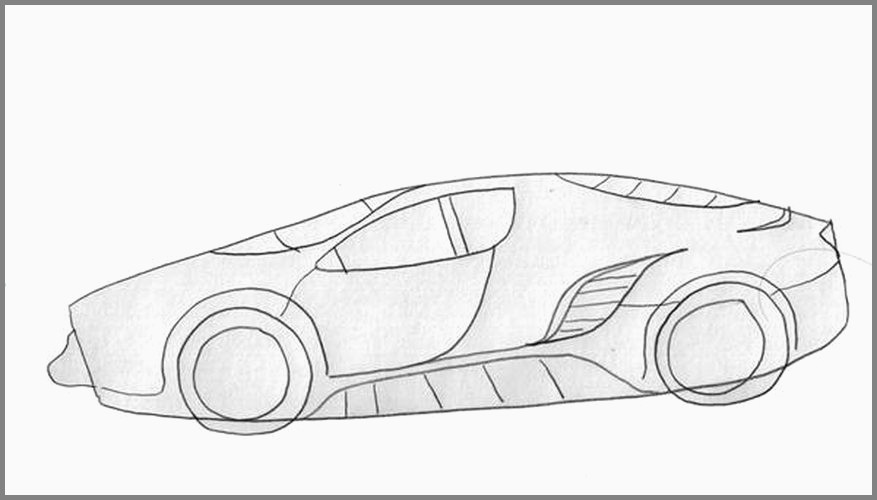 877x500 Car Windshield Drawing Fabulous How To Draw A Super Car - Windshield Drawing