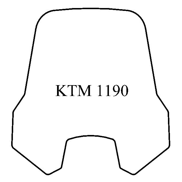 635x635 Ktm Windshield Madstad Engineering - Windshield Drawing