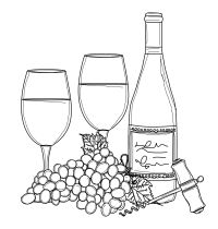 200x210 how to save a bottle of wine with a damaged cork digital stamp - Wine Bottle And Glass Drawing