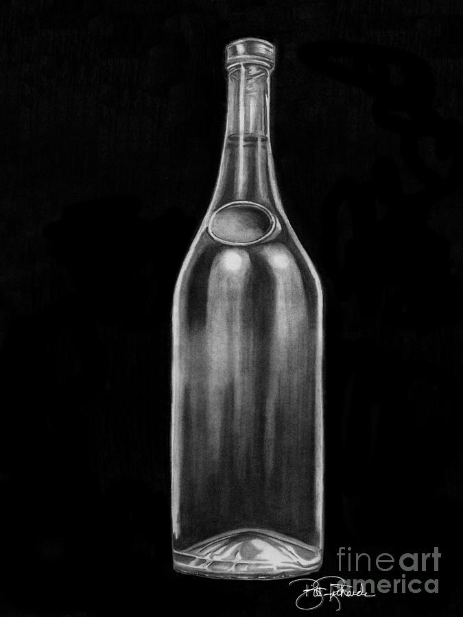 675x900 wine bottle drawing - Wine Bottle Drawing