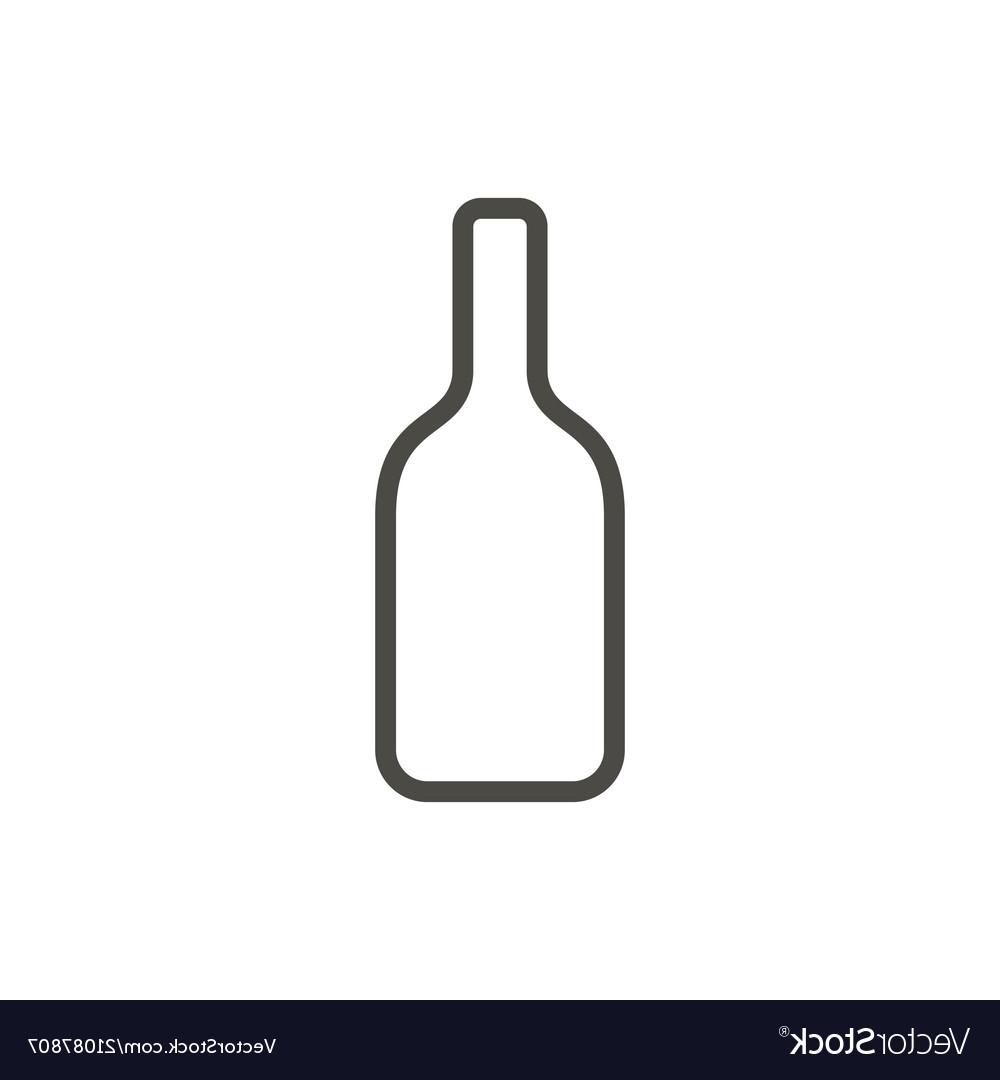 1000x1080 best hd wine bottle icon outline alcohol line dri vector drawing - Wine Bottle Drawing