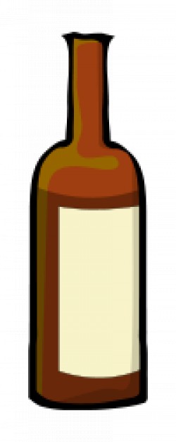 250x626 wine bottle drawing vector free download - Wine Bottle Drawing