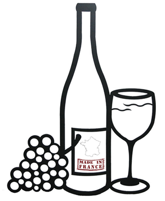 329x400 Huge Collection Of 'bottle Of Wine Drawing' Download More Than - Wine Bottle Line Drawing