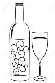 183x275 Image Result For Line Drawings For Wine Bottles Stained Glass - Wine Bottle Line Drawing