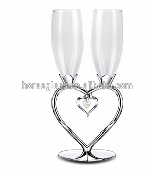 307x350 European Heart Shape Wedding For A Cup Of Red Wine Glasses - Wine Cup Drawing