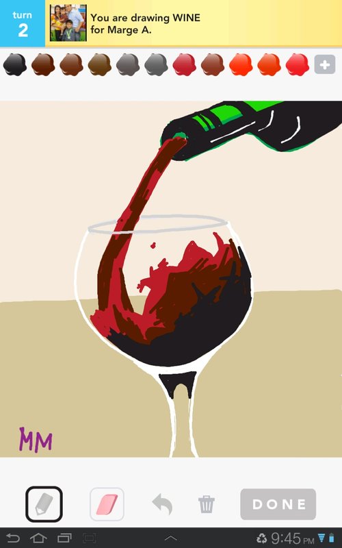 500x800 Wine Drawings - Wine Drawing
