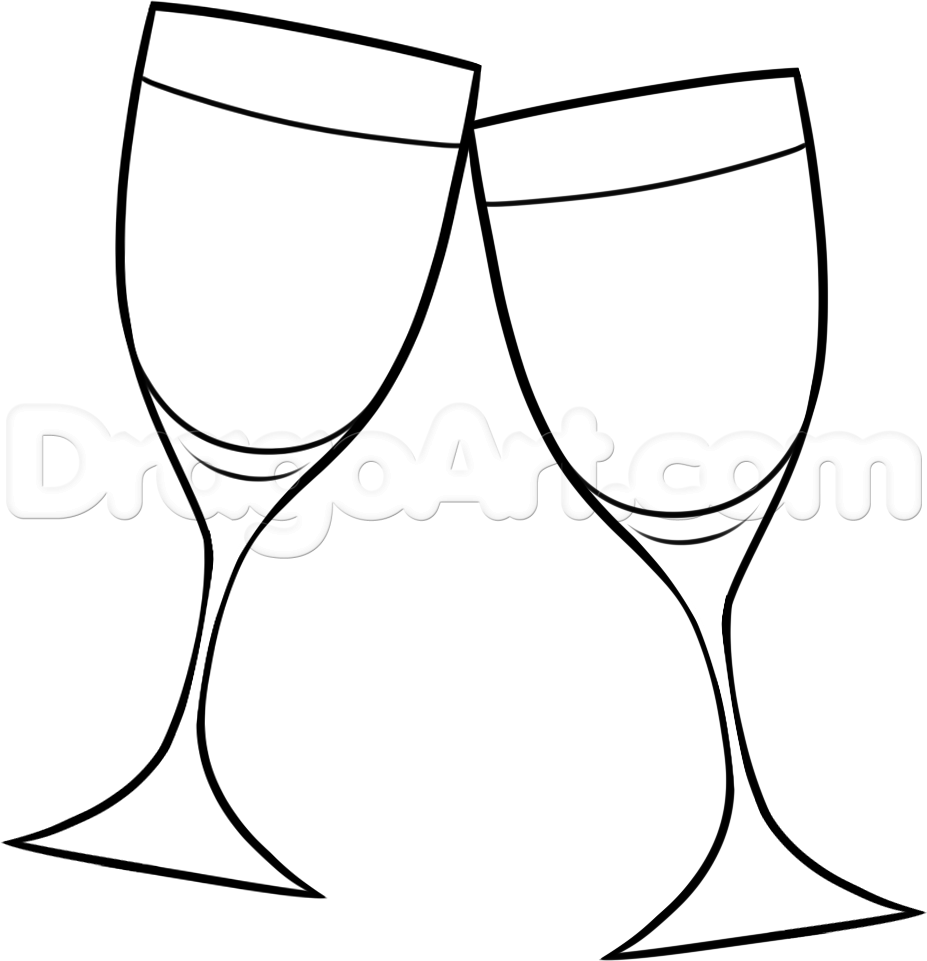 927x961 Wine Drawing Animated For Free Download - Wine Drawing