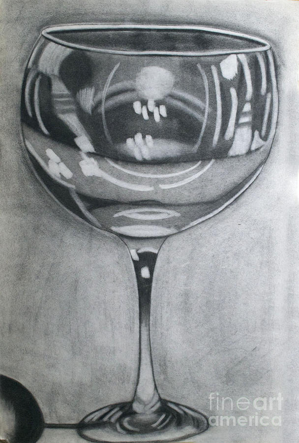 608x900 Wine Glass Drawing - Wine Glass Drawing