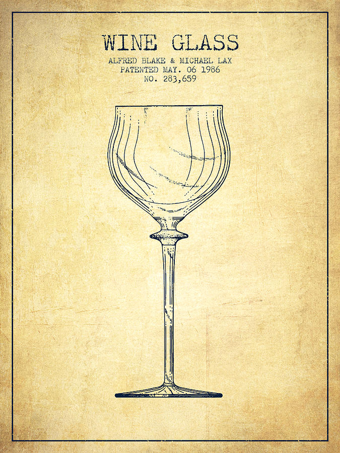 675x900 Wine Glass Patent - Wine Glass Drawing