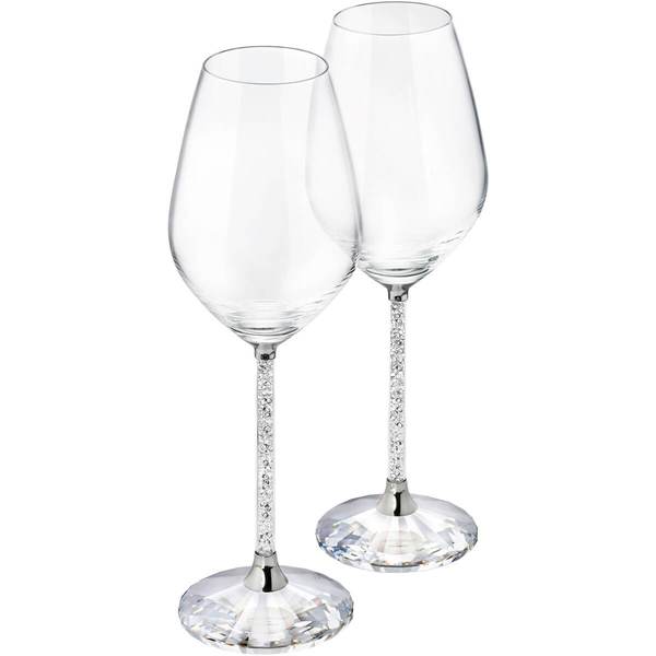 600x600 Swarovski Crystal Line Red Wine Glasses Set Biggs Ltd - Wine Glass Line Drawing