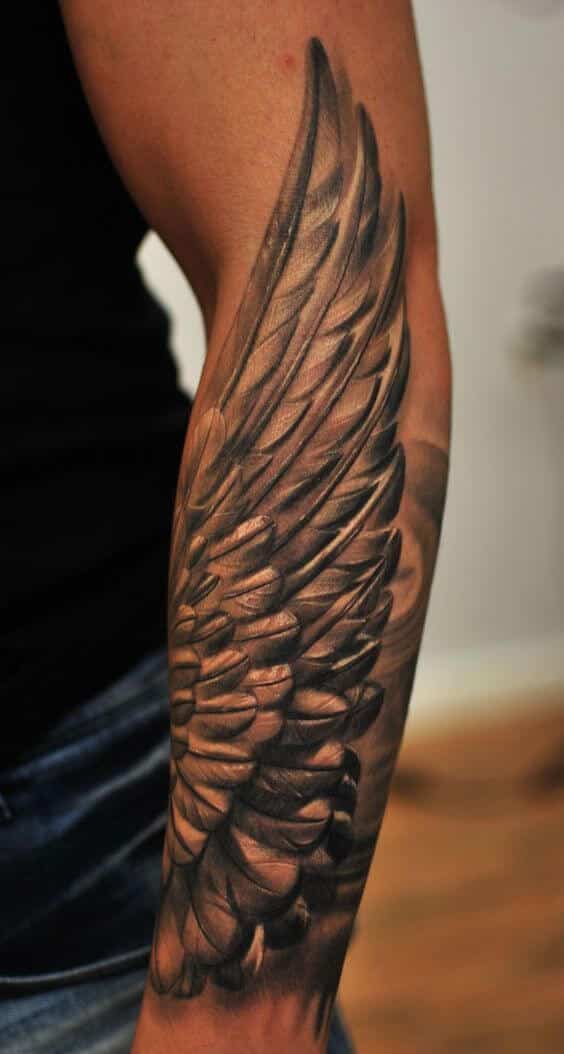 564x1054 wing tattoos for men - Wing Tattoo Drawing