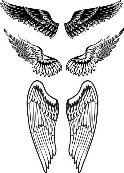 400x560 angel wings tattoo designs for men projects to try wing tattoo - Wing Tattoo Drawing