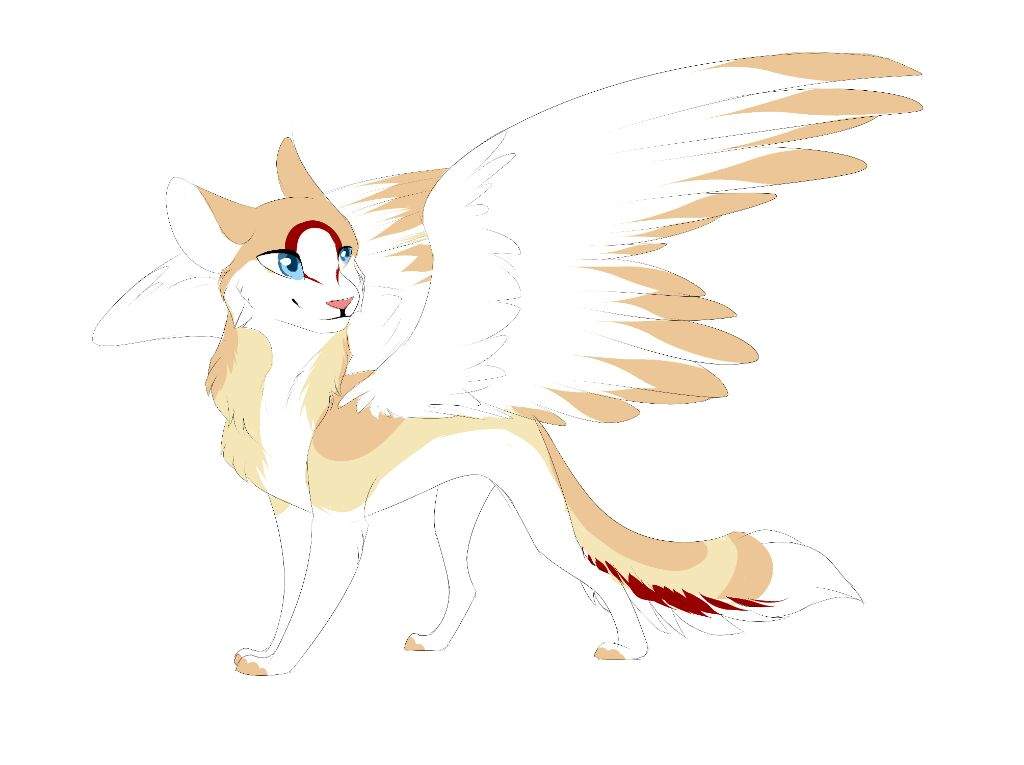 1024x765 Winged Cat - Winged Cat Drawing