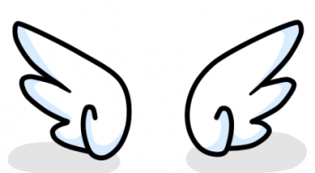 350x192 How To Draw Chibi Angel Wings, Step - Wings Drawing