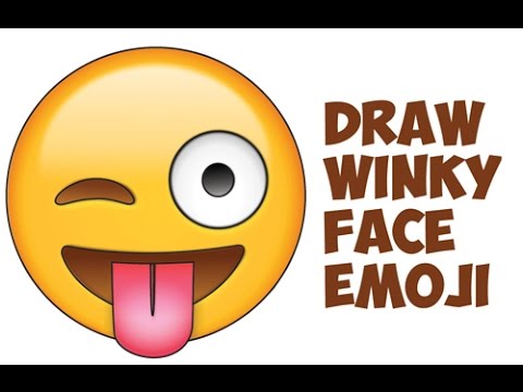 480x360 how to draw winking eye emoji face winky eye emoji face easy - Winking Eye Drawing