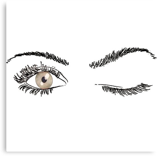 Winking Eye Drawing at PaintingValley.com | Explore collection of ...