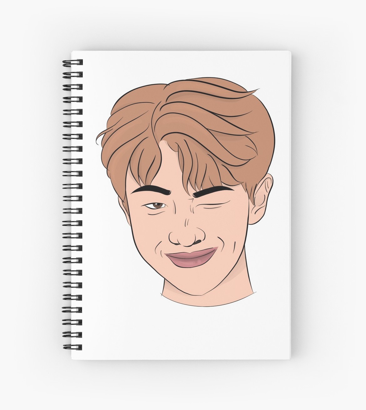 1171x1313 Winky Face Spiral Notebooks - Winky Face Drawing