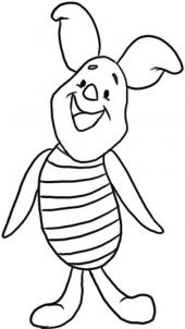 170x302 How To Draw How To Draw Piglet From Winnie The Pooh - Winnie Drawing