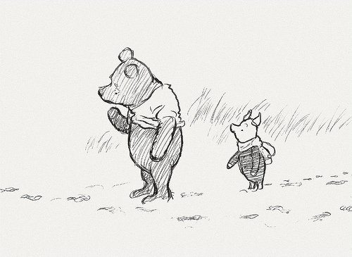 500x365 Bibliodyssey Original Winnie The Pooh Drawings - Winnie The Pooh Drawings