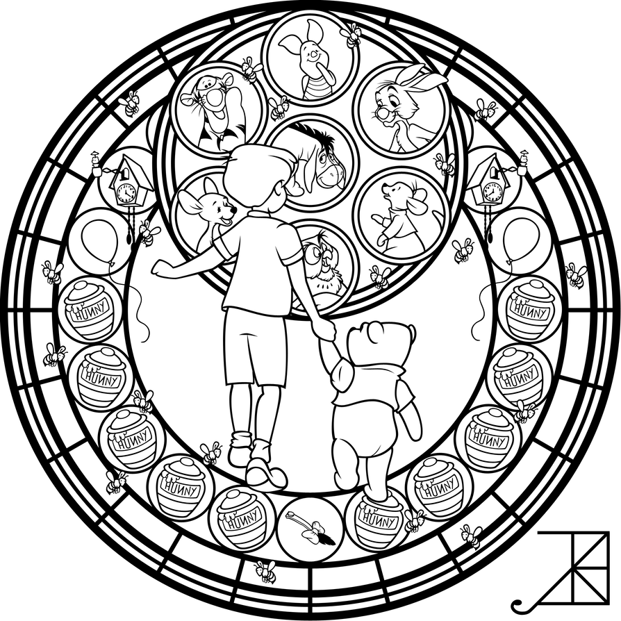 894x894 Sg Winnie The Pooh Line Art - Winnie The Pooh Line Drawing