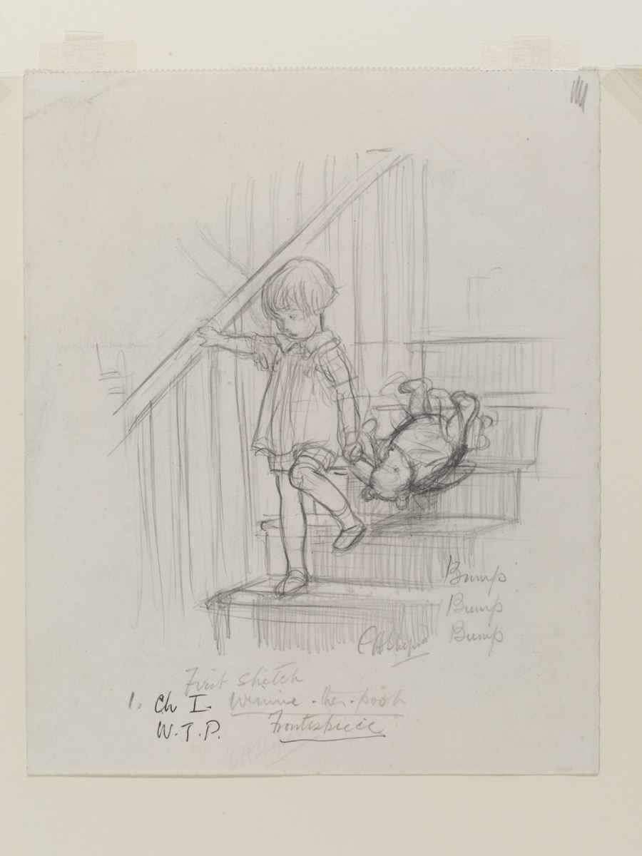 900x1200 Winnie The Pooh's Year Journey From Pencil Sketch To Disney - Winnie The Pooh Line Drawing