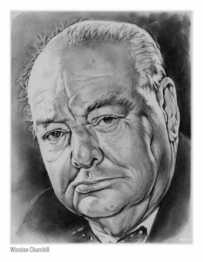 696x900 sir winston churchill drawing - Winston Churchill Drawing
