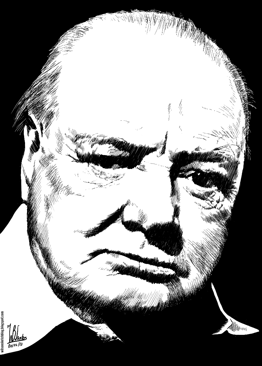900x1258 winston churchill - Winston Churchill Drawing